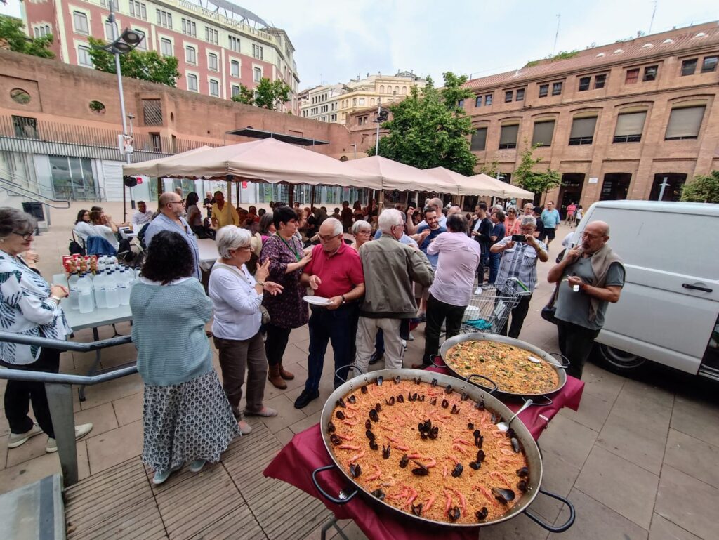 Paella para evento de empresa de 80 personas en Barcelona